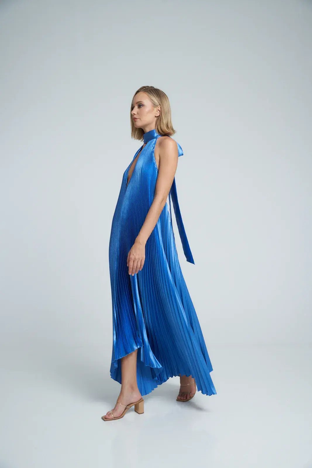 L'idée Opera Gown in Mediterranean Blue Size 8 photo 4