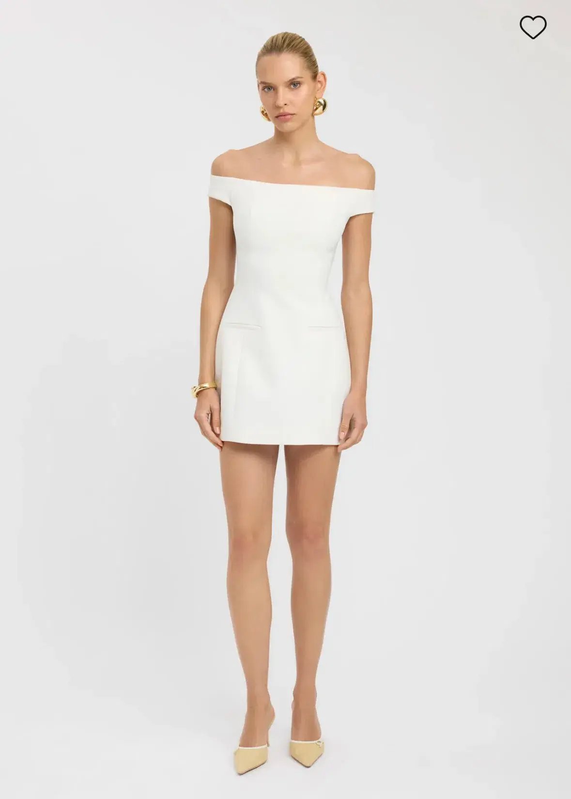 Kookai Alto Off Shoulder Mini White Size AU 12 photo 2