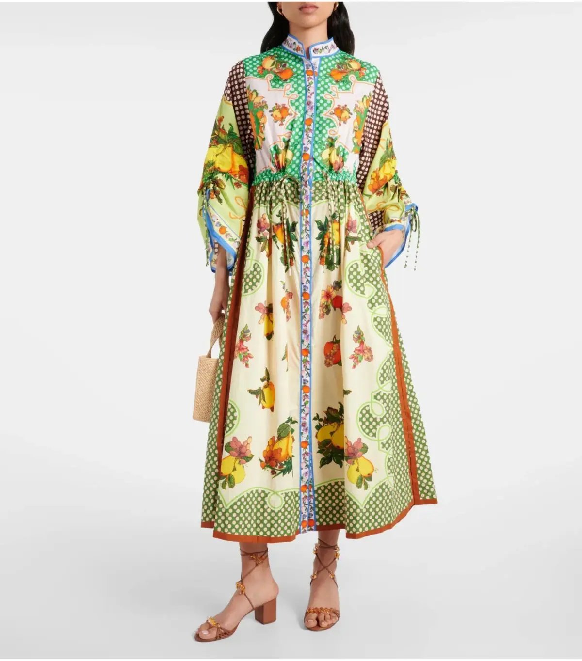 Alemais Lemonis Midi Shirt Dress Multi Size AU 14 photo 2