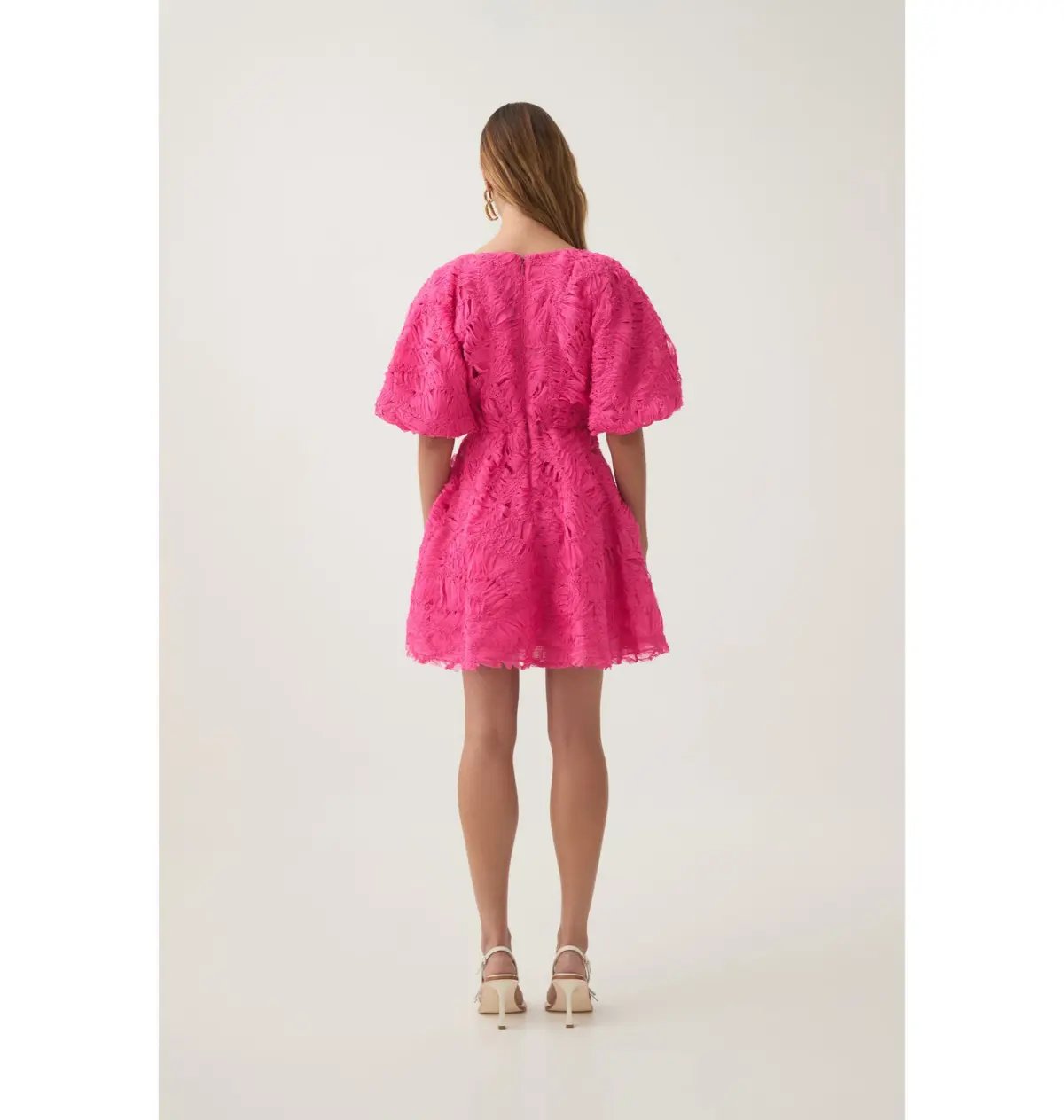 Aje Florential Mini Swing Dress Azalea Pink Size AU 14 photo 3