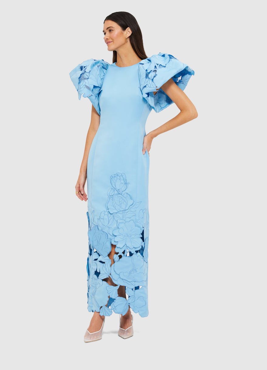 Leo Lin Lucinda Appliqué Maxi Dress photo 4