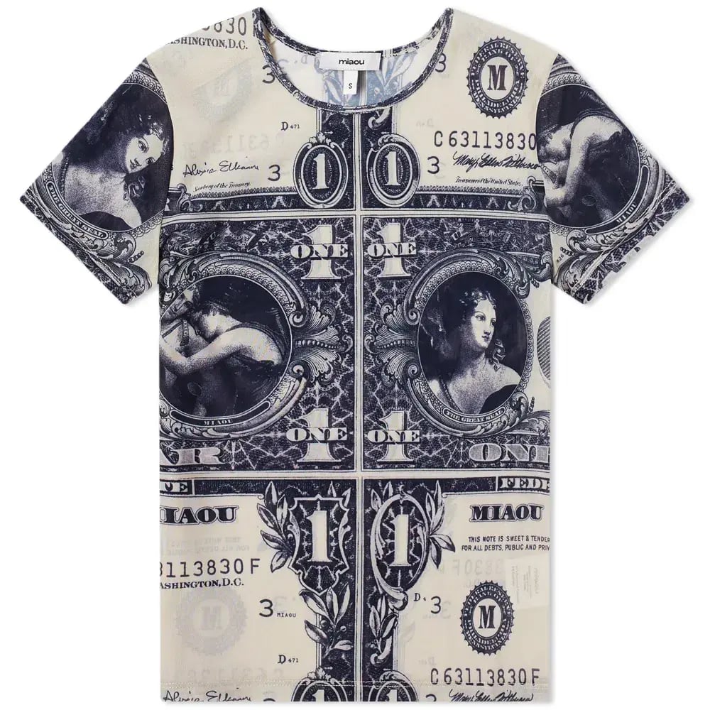Miaou Mini Tee Money Print Size XS / AU 6 photo 3