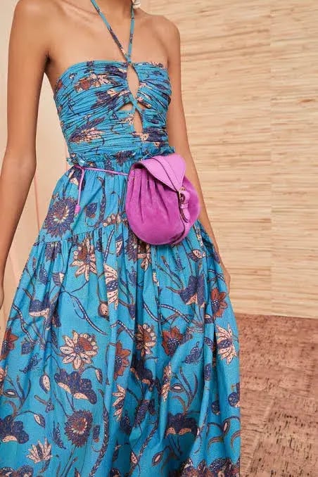 Ulla Johnson Ella Dress in Lagoon Size 10 photo 3
