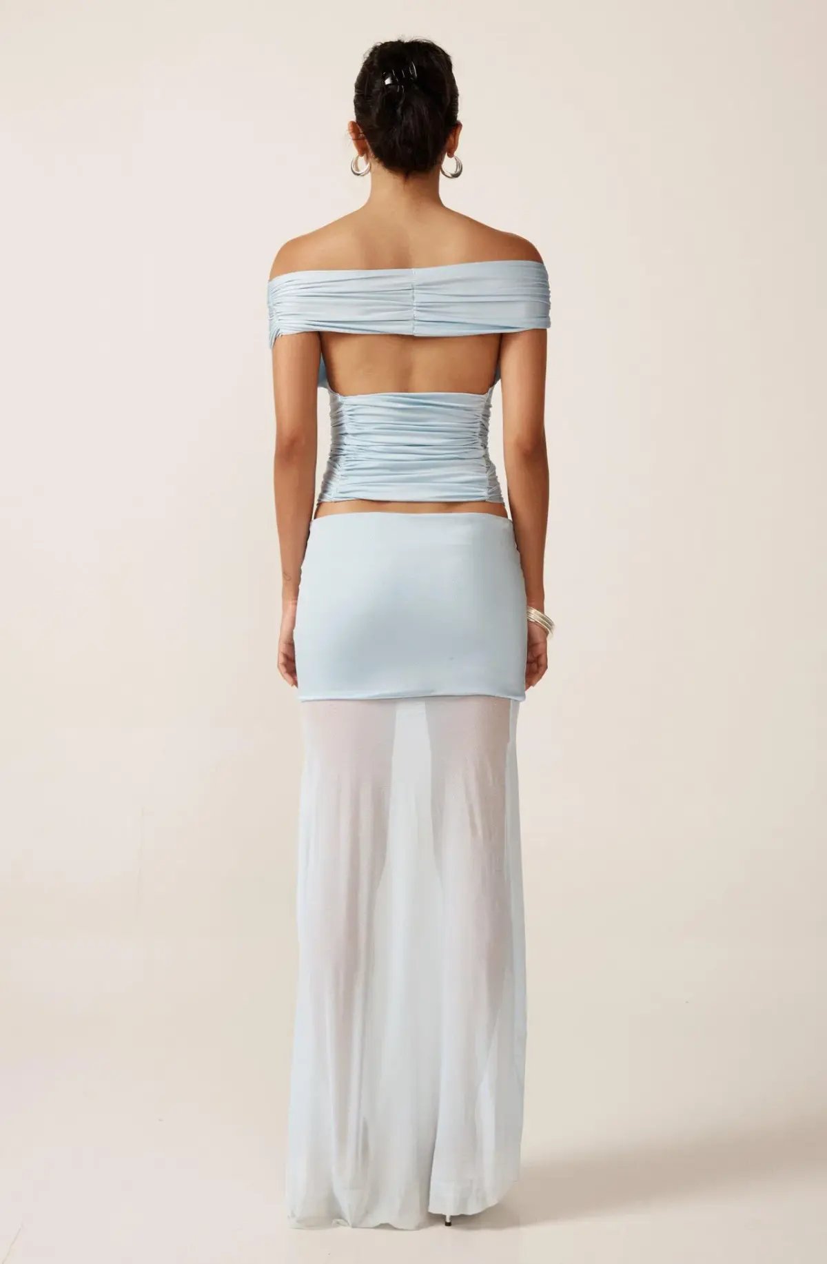 Ance Gria Grace Top and Skirt Set in Ice Blue Size XS / AU 6/8 photo 3