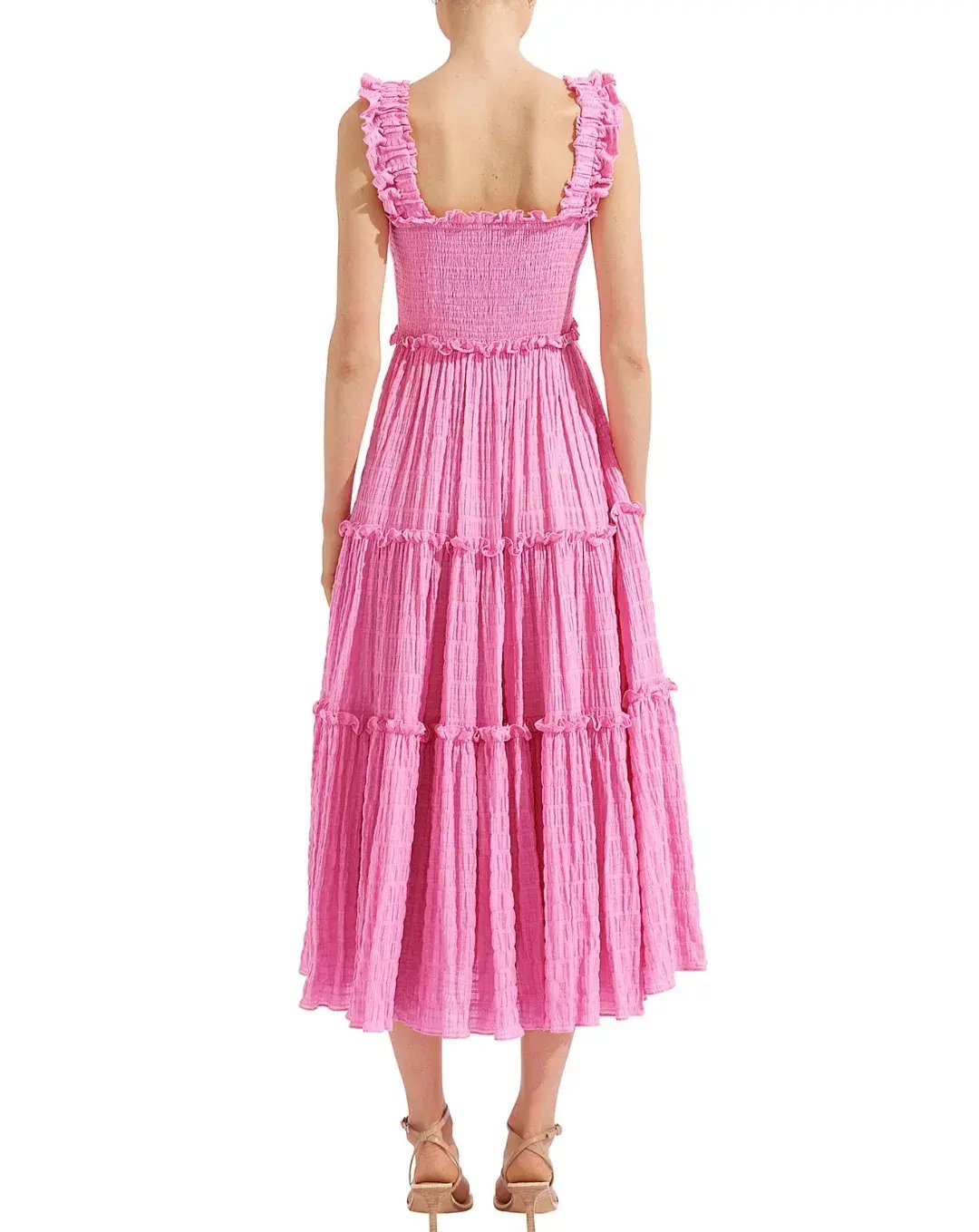 Steele  Everly Shirred Dress Pink Size XS / AU 6 photo 2