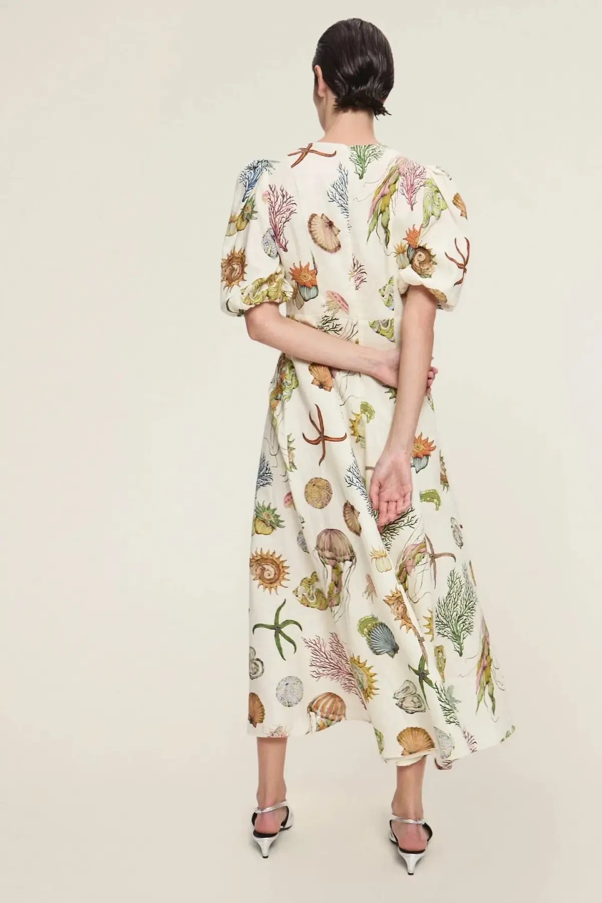 Alemais Sea Midi Dress Multicolour Size 10 photo 3