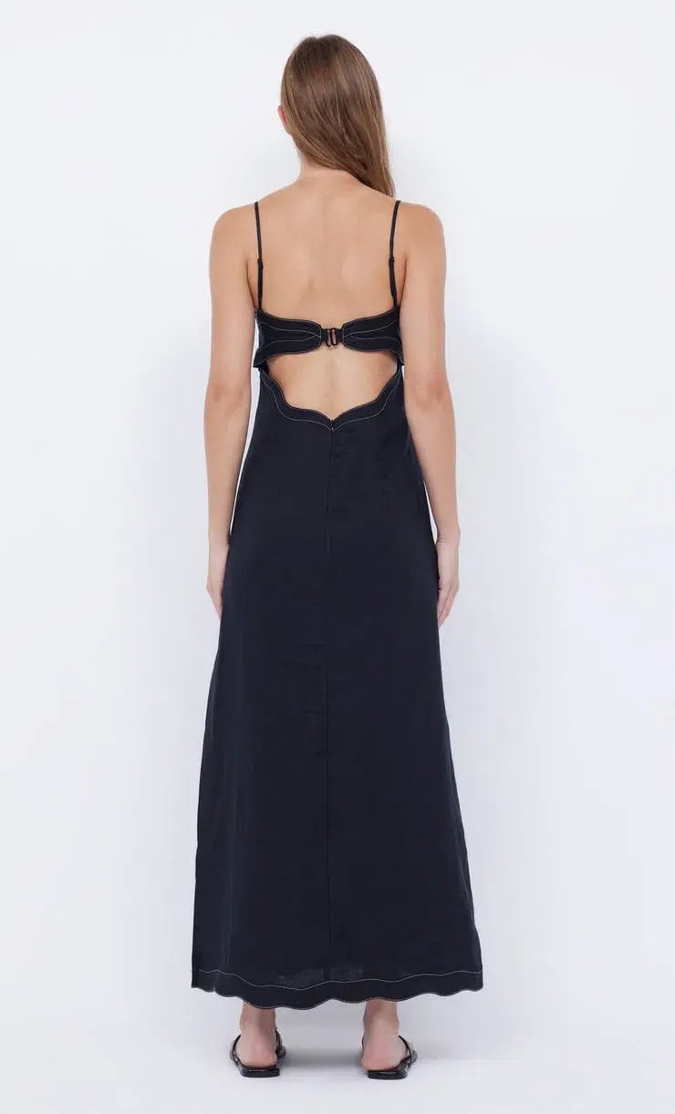 Bec and Bridge Tallulah Maxi Dress Black Size 8 photo 3