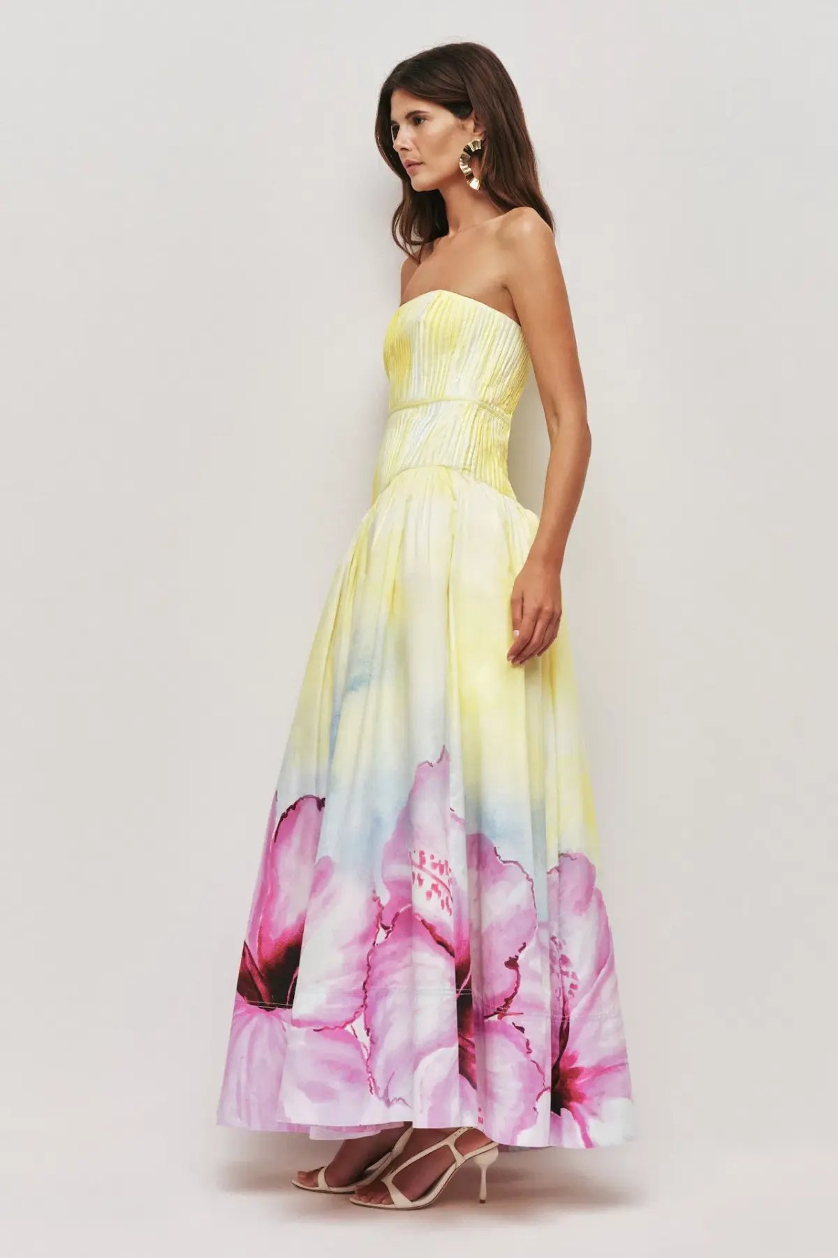 Aje Vacation Gown in Ombre Hibiscus Size 8 photo 2