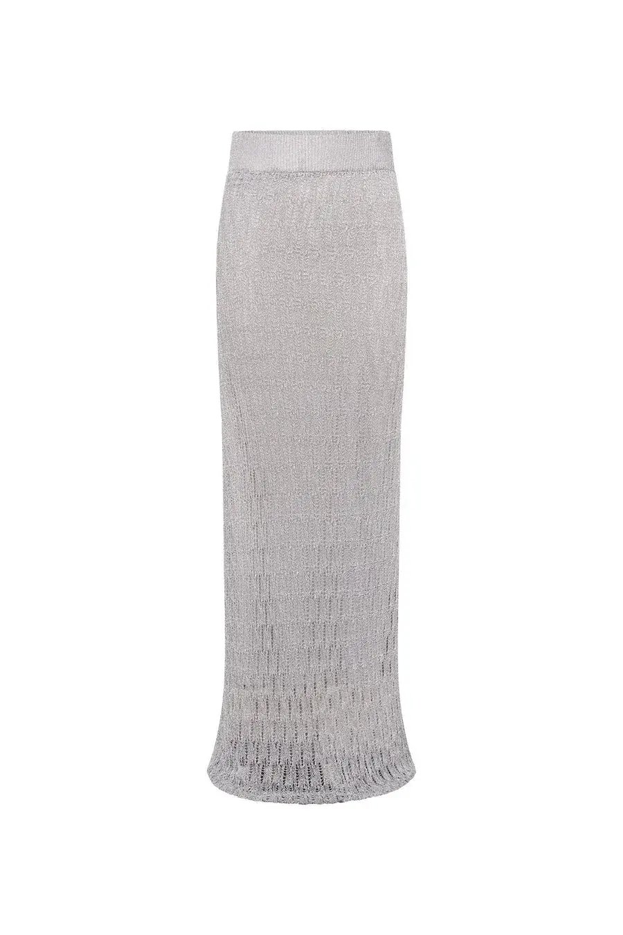 Camilla and Marc Jacque Knit Top and Skirt Set Silver Size L / AU 12 photo 4