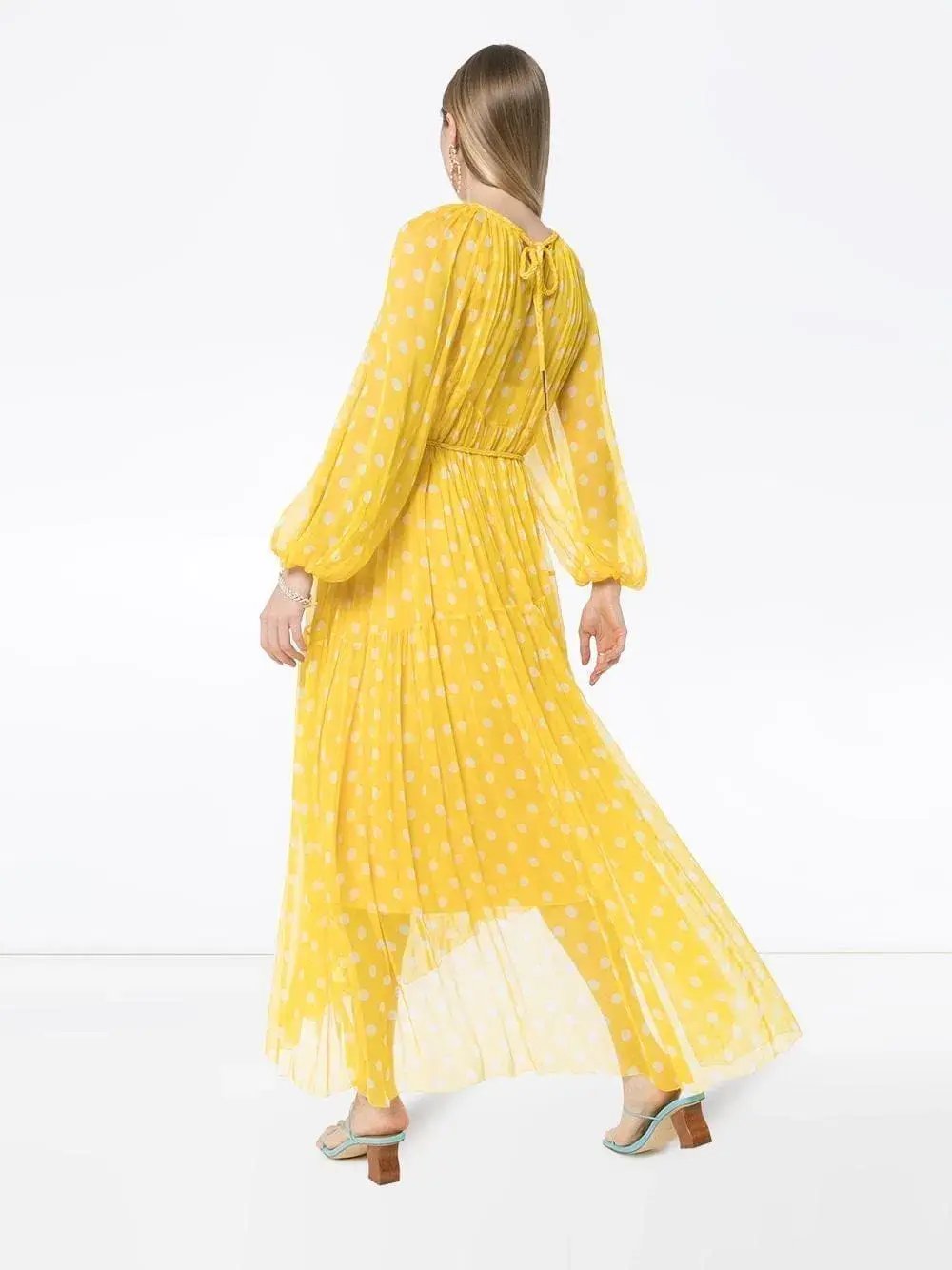 Zimmermann Brightside Swing Maxi Dress Yellow Size 8 photo 2