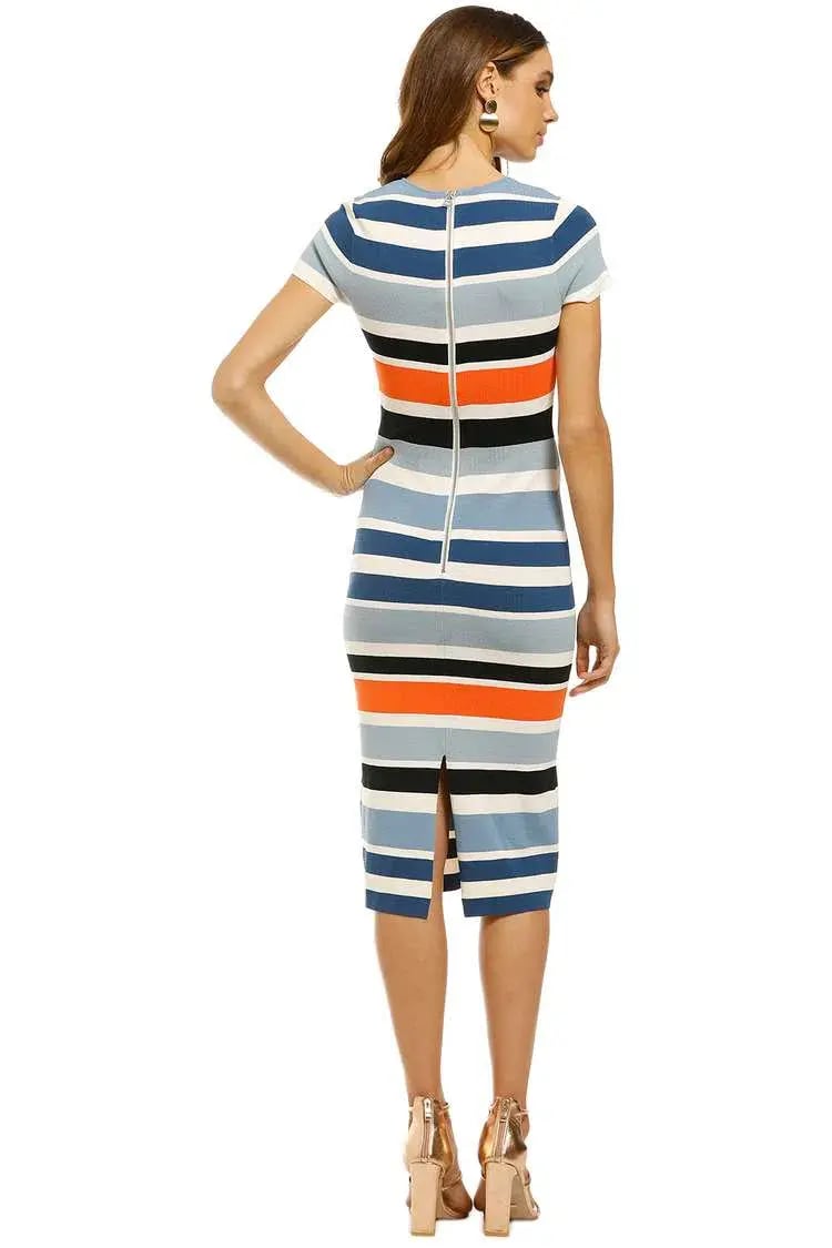 By Jonny Side Line Peplum Tee Dress Multi Size 12 photo 3