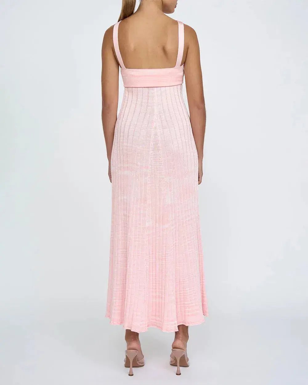 By Johnny Adelita Knit Midi Dress in Marle Pink Size M / AU 10 photo 3