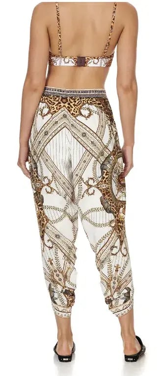 Camilla Pants, Bralette & Scarf - Mind Your Manor Print Size 8/XS photo 4