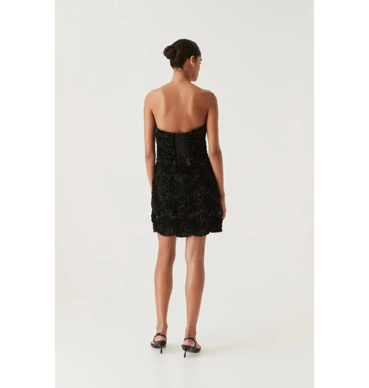 Aje Gazer Rosette Dress Black Size AU 8 photo 4