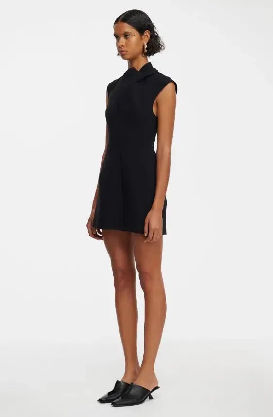 Acler Warfield Mini Dress Black Size 10 photo 2