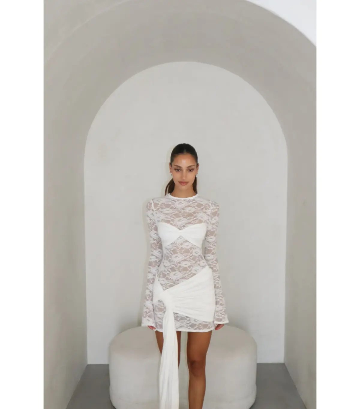 Deconduarte Ortigia Dress White Size AU 8 photo 3