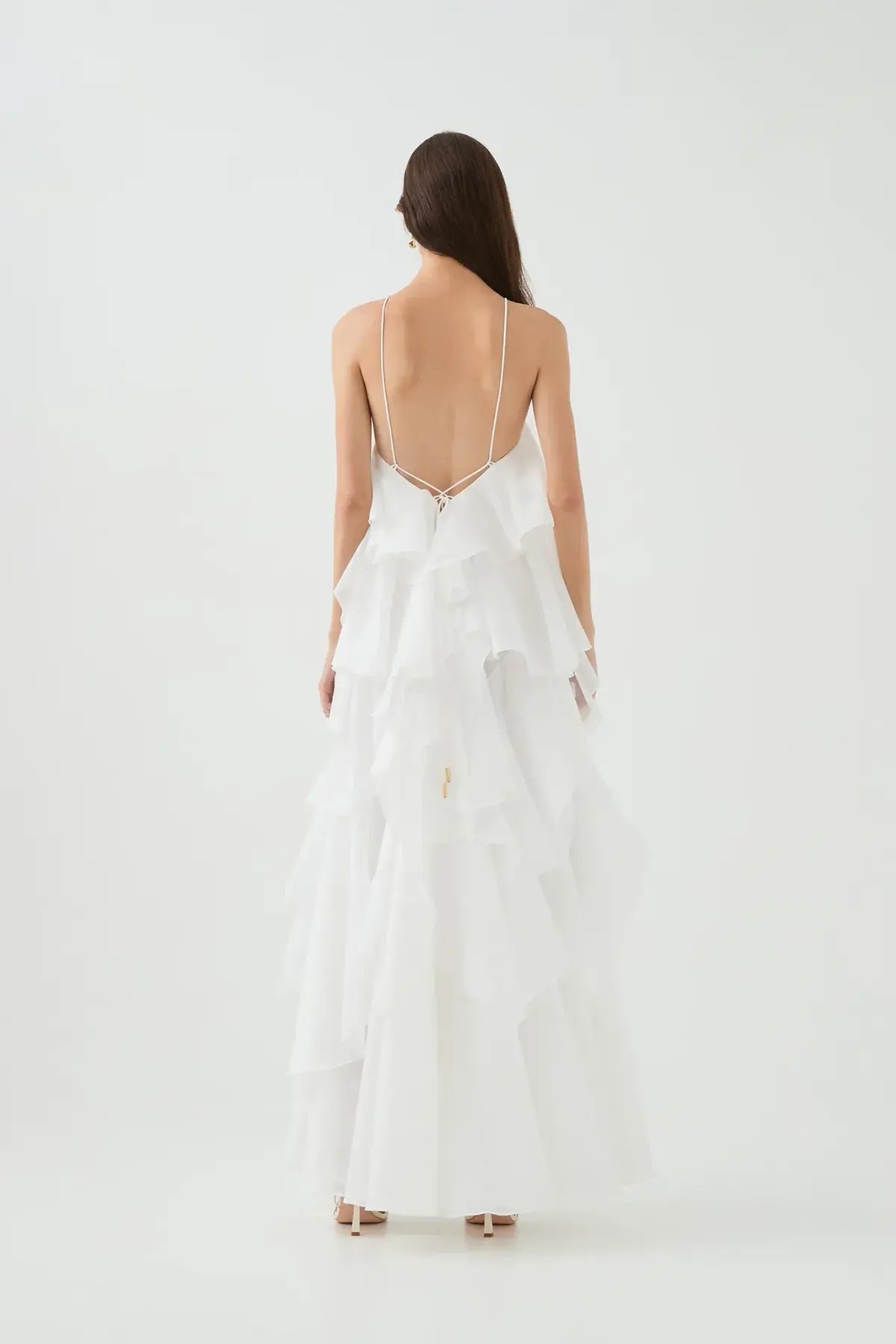 Aje Pandorea Maxi Dress in White photo 5