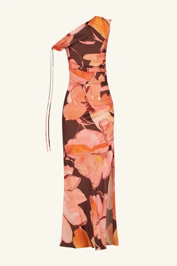 Shona Joy Emerson Gathered Maxi Dress Palermo Floral Size 8 photo 5