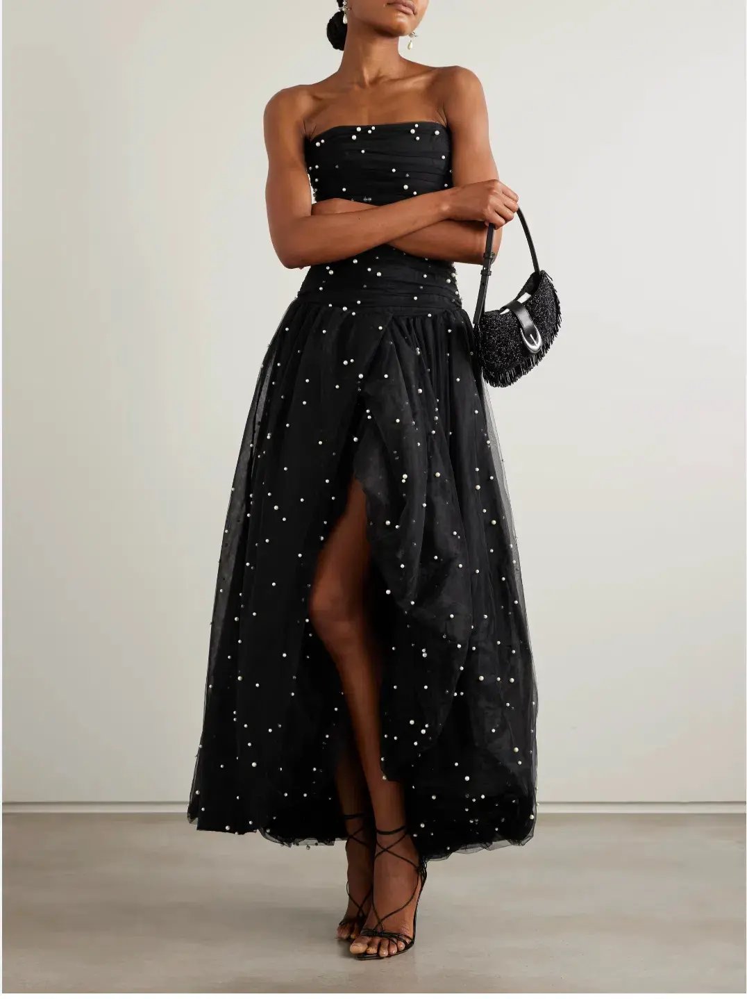 Aje Juniper Gown in Black Size L / AU 12 photo 6