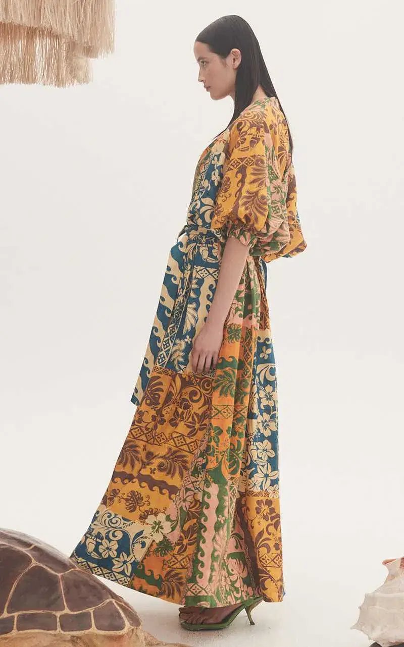 Alemais Archie Wrap Dress Multi Size 14 photo 2