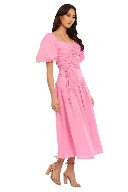 Nicholas Wren Midi Dress Orchid Pink Size AU 12 photo 2