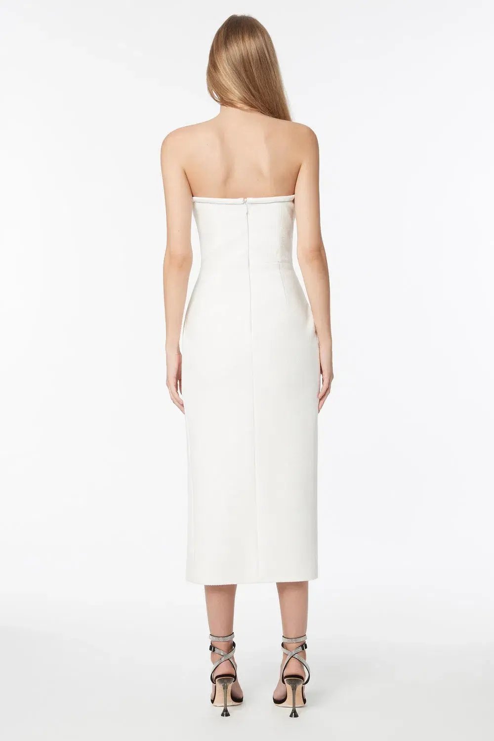 Manning Cartell Cosmic Turn Strapless Dress White Size 10 photo 3