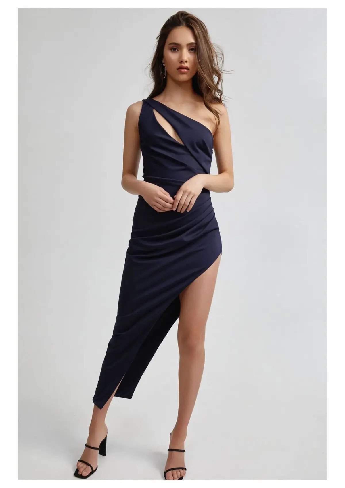 Yeojin Bae Cutout Shoulder Dress Blue Size 6 photo 17