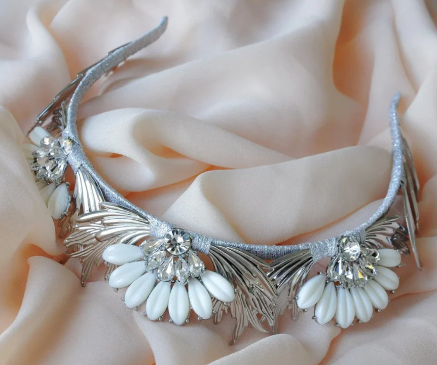 Ashlee Lauren Delilah Silver Crown photo 4