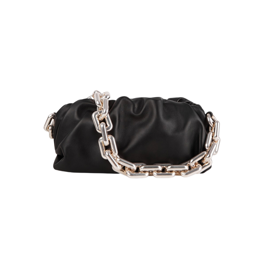 Bottega Veneta Chain Pouch Bag (black) photo 2