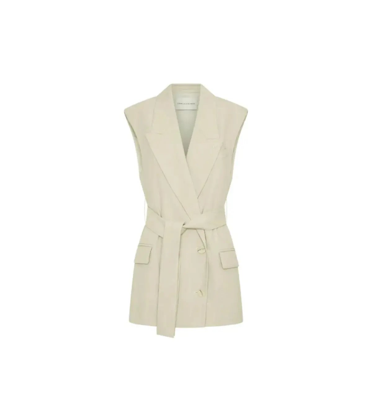 Camiilla and Marc Coen Vest Suit and Pants Sage Green Size 8 photo 4