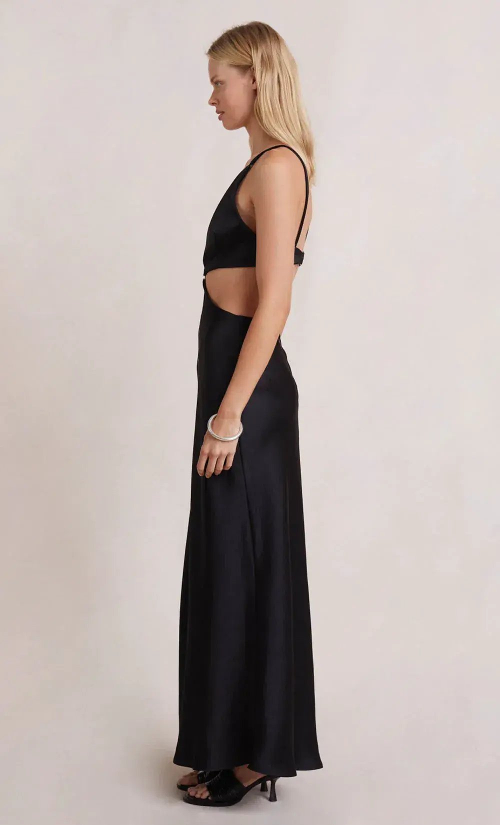 Bec & Bridge Felix V Maxi Dress Black Size 12 photo 2