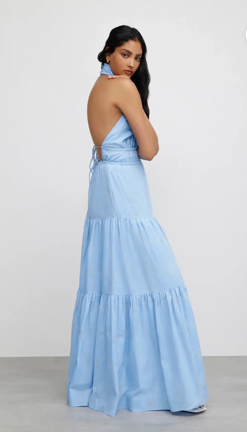 Significant Other Hunter Maxi Dress Blue Size 12 photo 2