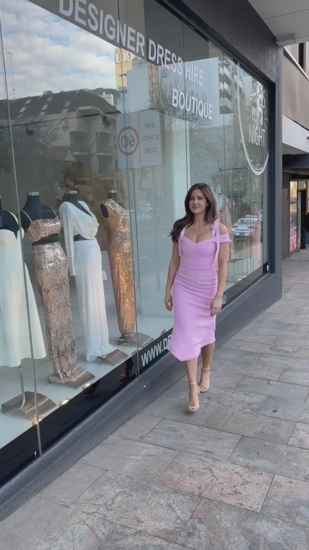 Garance Midi Dress in Pink photo 6