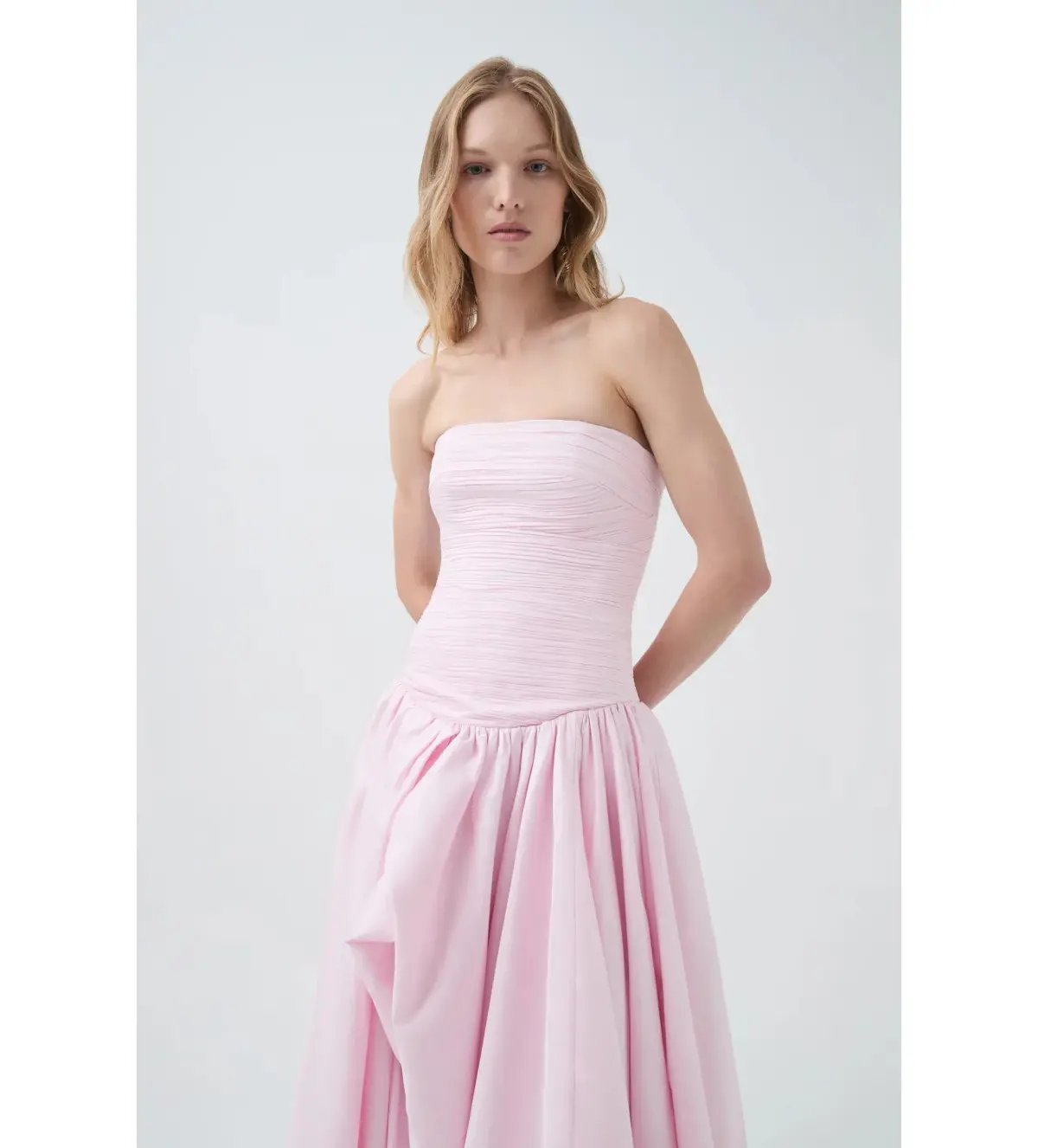 Aje Violette Bubble Hem Maxi Dress Pastel Pink Size AU 12 photo 5