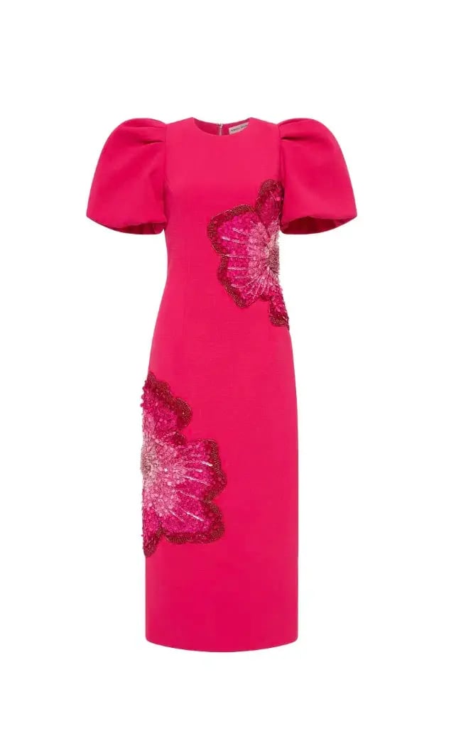 Rebecca Vallance Layana Midi Dress Raspberry Pink Size 14 photo 5