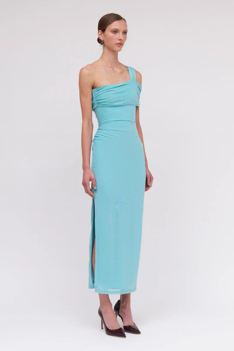 SUBOO CHRISTY OFF SHOULDER MAXI DRESS - TURQUOISE photo 2