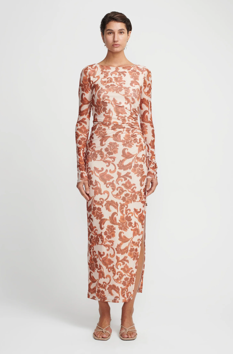 ATHENA DRESS BY HANSEN AND GRETEL ORANGE photo 4
