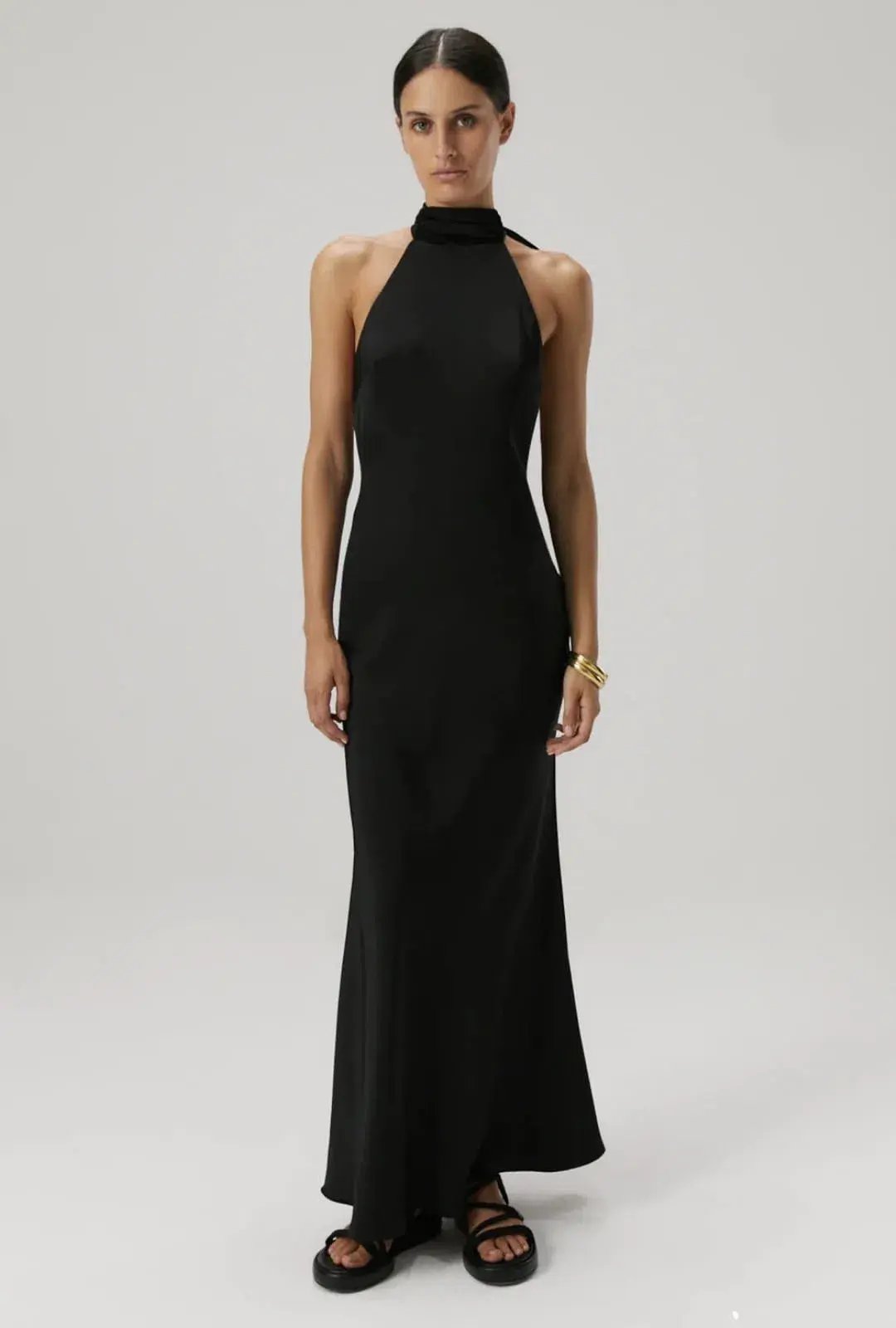 Misha Evianna Gown Black Size 8/S photo 5