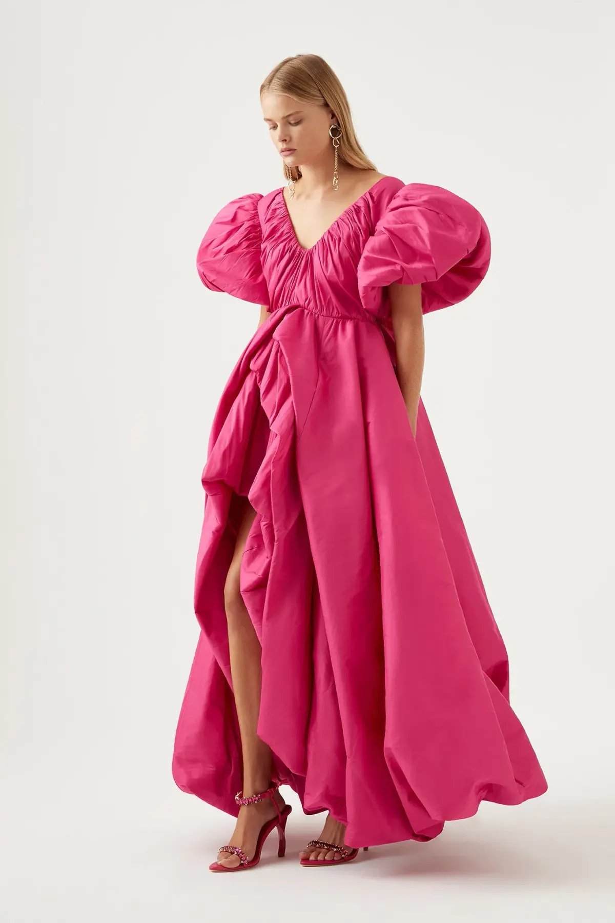 Aje Manifestation Gown Fuchsia Size 10 photo 3