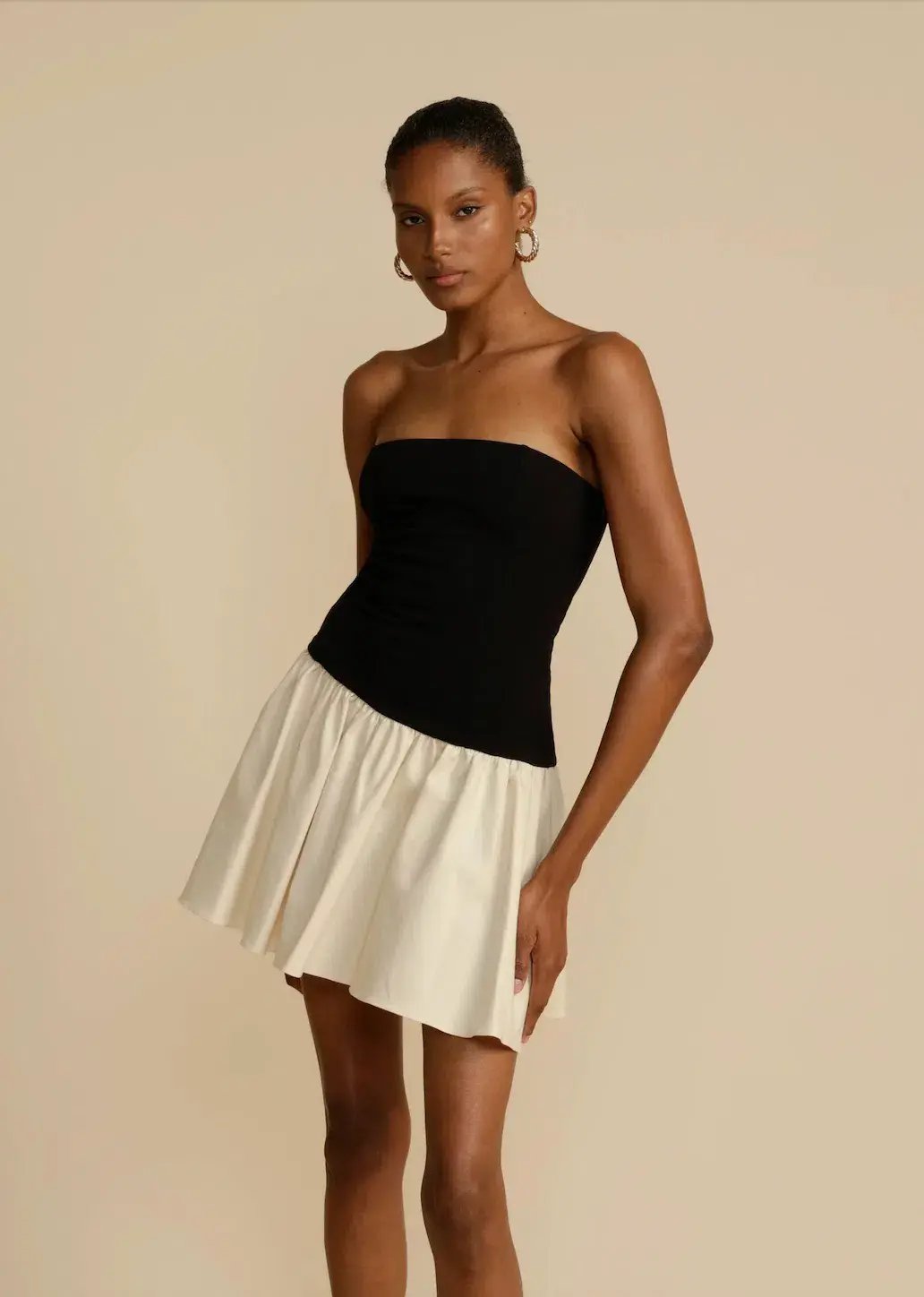 Arcina Ori Celine Mini Dress Black/Cream Size AU 8 photo 2