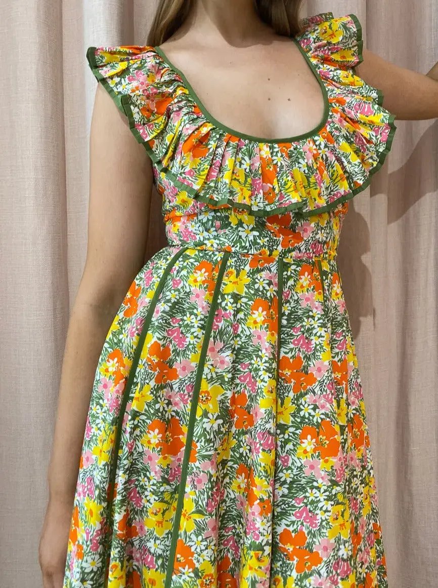 Alemais - Cabana Midi Apron Dress Print - Size 10 photo 5