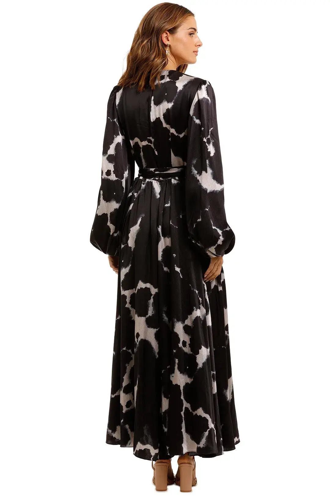 Aje Oxidised Maxi Dress Black Size 14 photo 2