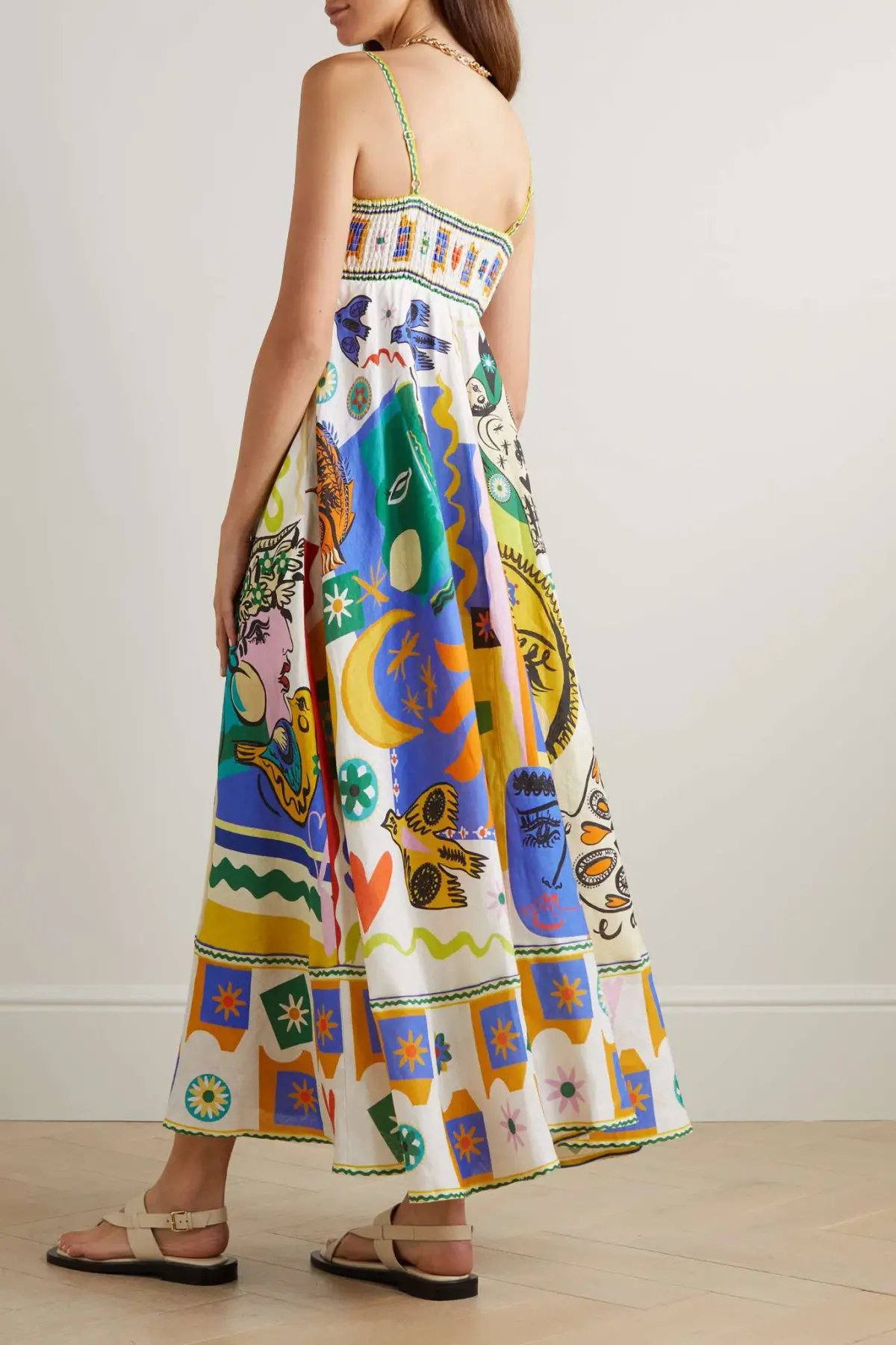 Alemais Soleil Linen Sun Dress Print Size 6 photo 7