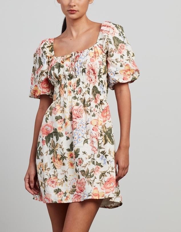 Faithfull the Brand Nikoleta Mini Dress Floral Size 10 photo 2