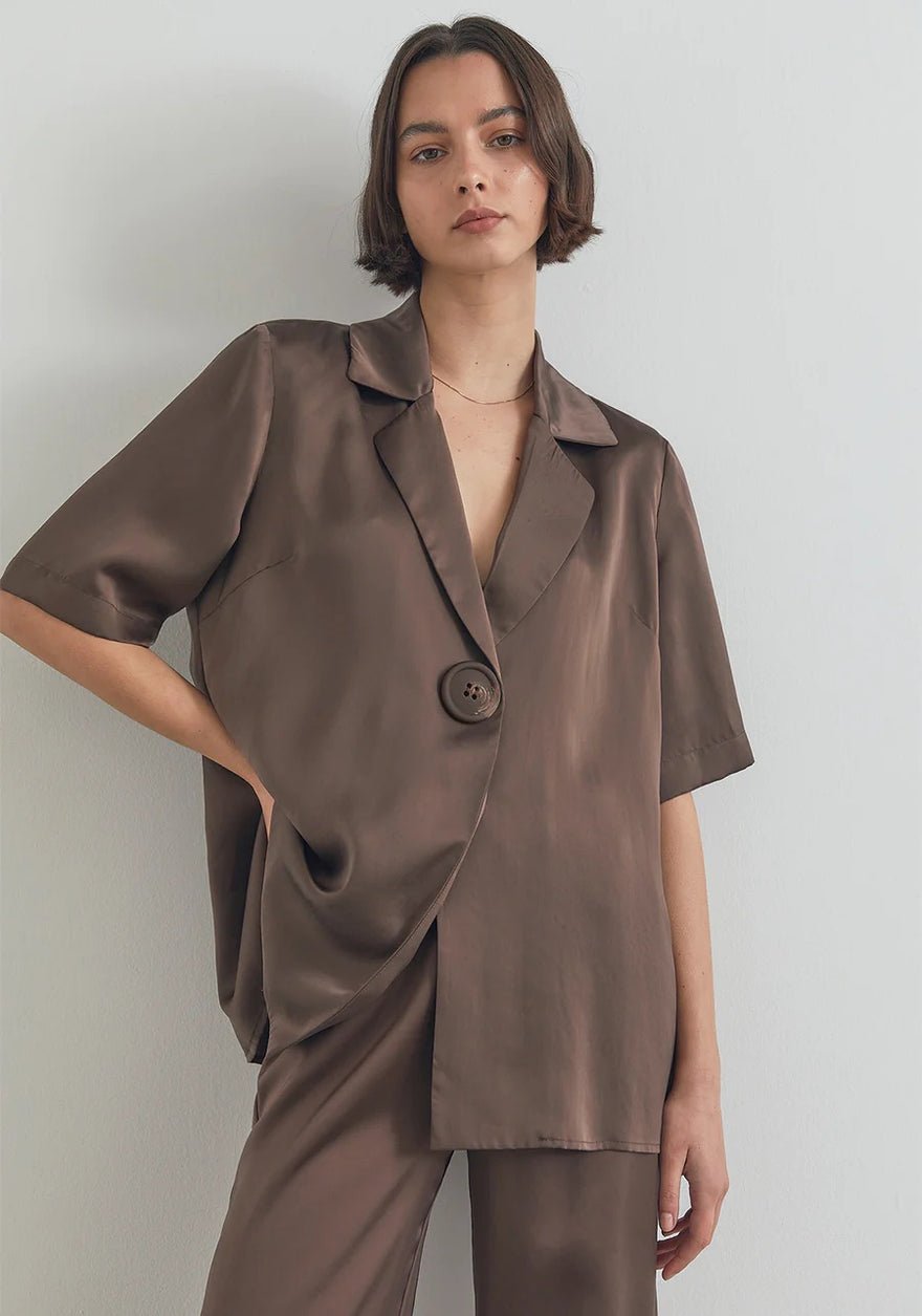 Viktoria & Woods Chorus Shirt And Pilot Pant Set - Raisin photo 3