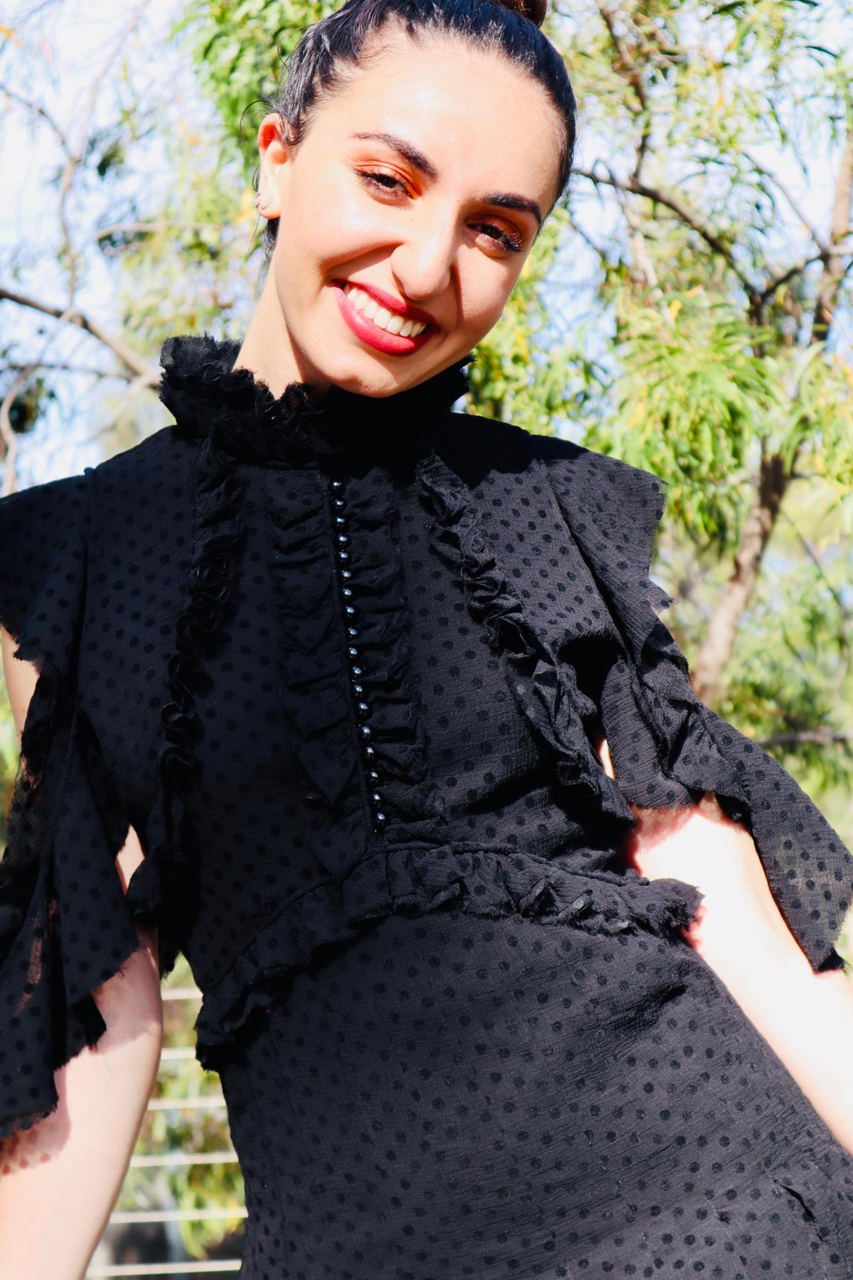 Mossman She Spotted Me Dress Black Size 8 photo 6