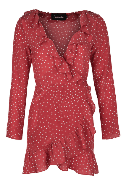 Realisation Par The Alexandra Mini Dress Red Star Size 6 photo 6