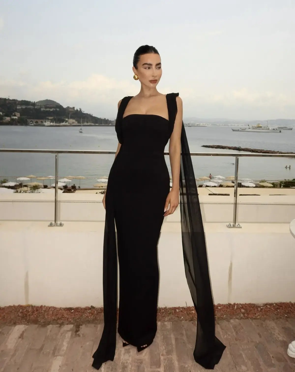 Love Nookie Zephyr Gown Maxi Black Size AU 8 photo 5