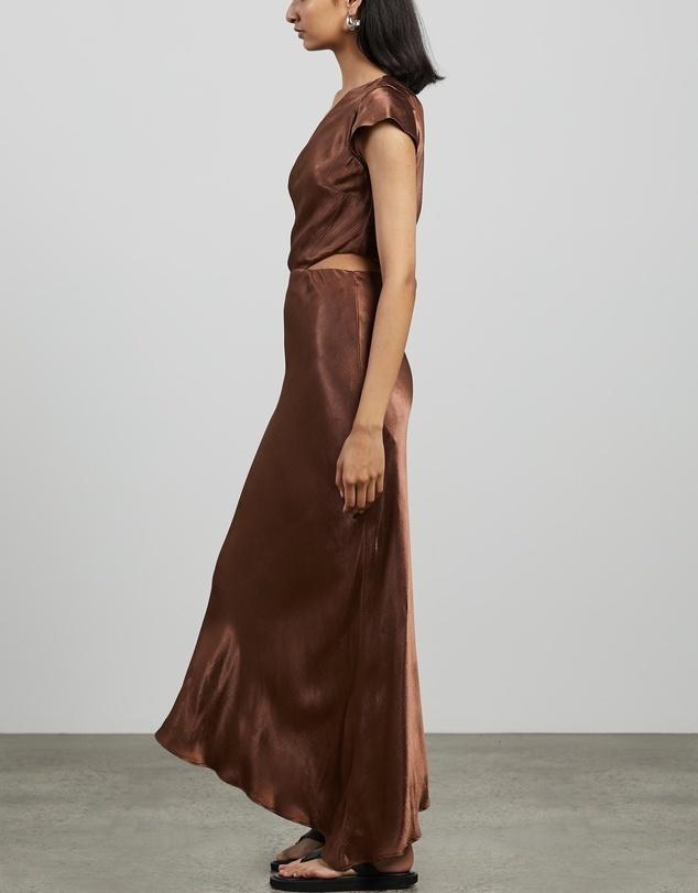 Bec and Bridge Delphine Midi Dress Brown Size 14 photo 2