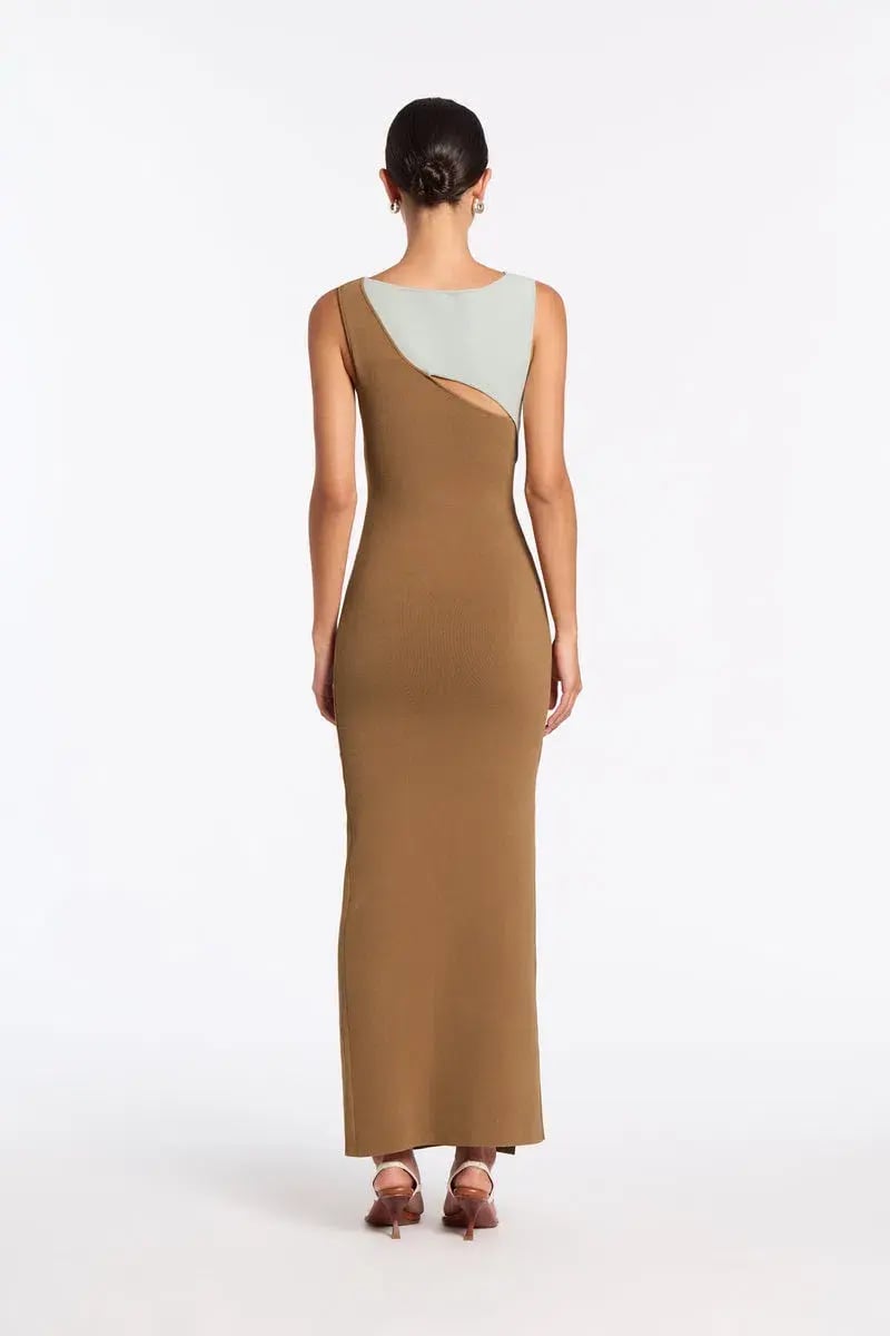 Sir The Label Nadja Cut Out Midi Dress in Cinnamon Size 1 / 8 AU photo 2